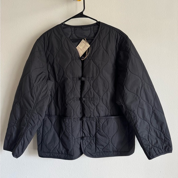 Muji Jackets & Blazers - Muji Tang Black Quilted Jacket